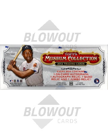 2012 Topps Museum Collection Baseball Hobby 6 Box Case