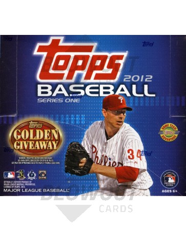 2012 Topps Series 1 Baseball Jumbo HTA 6 Box Case