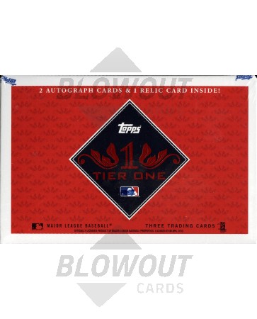 2012 Topps Tier One Baseball Hobby 6 Box Case