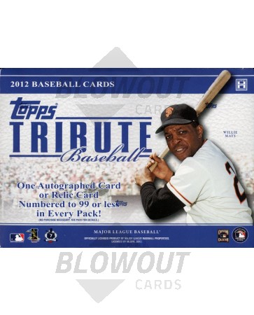 2012 Topps Tribute Baseball Hobby 8 Box Case