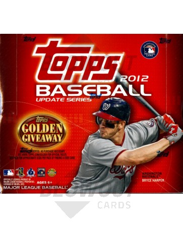 2012 Topps Update Series Baseball Jumbo HTA 6 Box Case