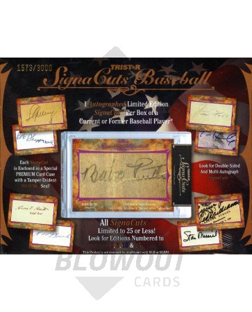 2012 Tristar Signa Cuts Baseball Box