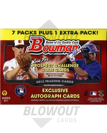 2013 Bowman Baseball Blaster 16 Box Case