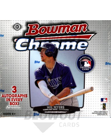 2013 Bowman Chrome Baseball Jumbo HTA 8 Box Case