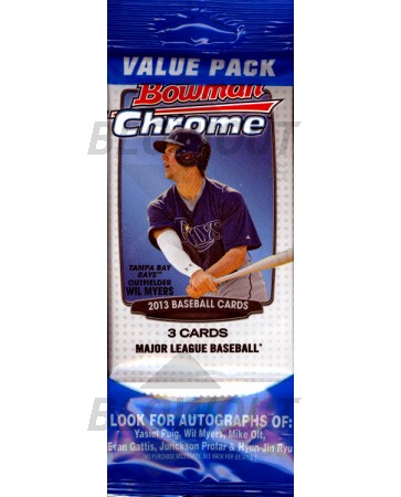 2013 Bowman Chrome Baseball Value Rack 108 Pack Case