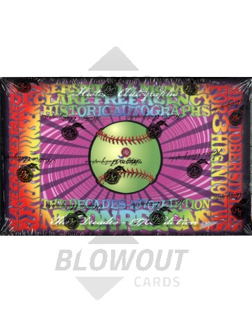 2013 Historic Autographs The Decades 1970s Baseball 5 Box Case