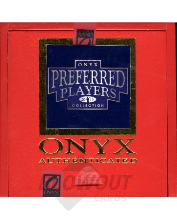 2013 Onyx Authenticated Pref Players Col Baseball 12 Box Case