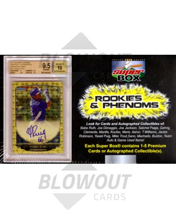 2013 Super Box Rookies And Phenoms Baseball 5 Box Case