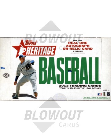 2013 Topps Heritage Baseball Hobby Box