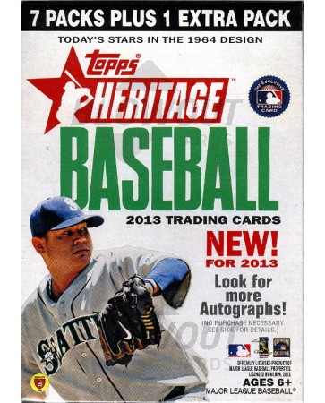 2013 Topps Heritage Baseball Blaster Box