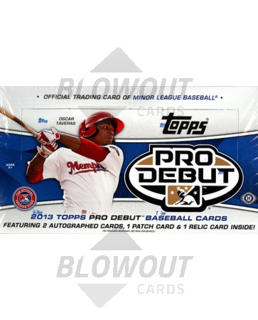 2013 Topps Pro Debut Baseball Hobby 12 Box Case