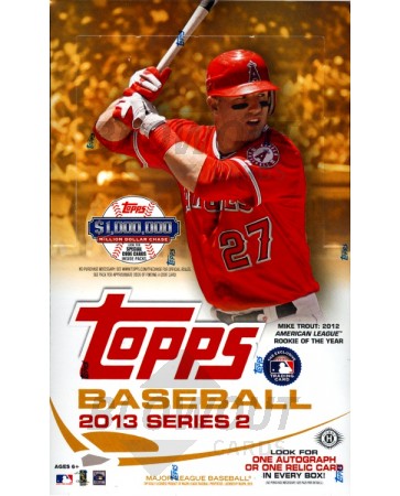 2013 Topps Series 2 Baseball Hobby 12 Box Case