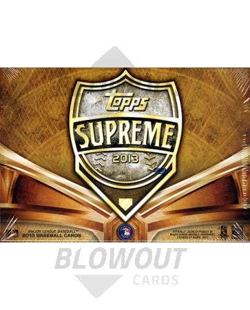 2013 Topps Supreme Asia & Pacific Ed Baseball Hobby 20 Box Case