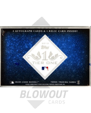 2013 Topps Tier One Baseball Hobby 12 Box Case