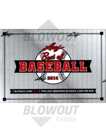 2014 Leaf Best of Baseball Hobby Box