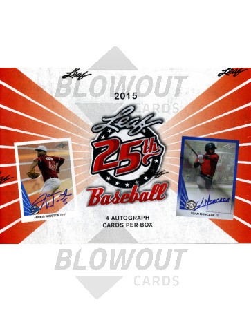 2015 Leaf 25th Baseball Hobby 12 Box Case