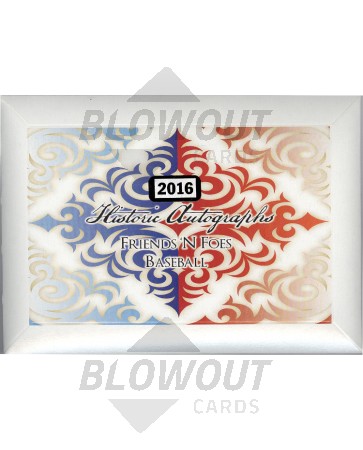 2016 Historic Autographs Friends-N-Foes Baseball 12 Box Case