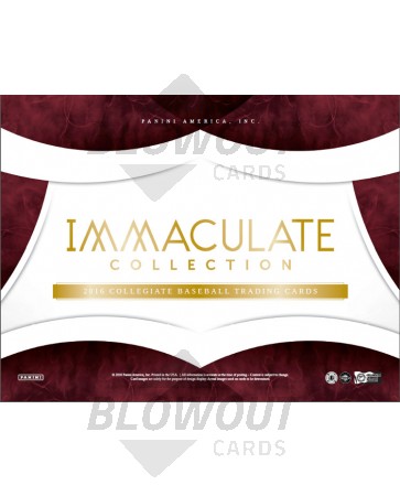 2016 Panini Immaculate College Baseball Hobby 5 Box Case
