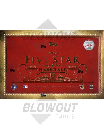 2016 Topps Five Star Baseball Hobby 8 Box Case