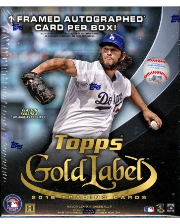2016 Topps Gold Label Baseball Hobby 16 Box Case