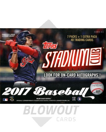 2017 Topps Stadium Club Baseball Blaster Box