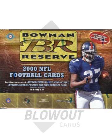 2000 Bowman Reserve Football Hobby Box