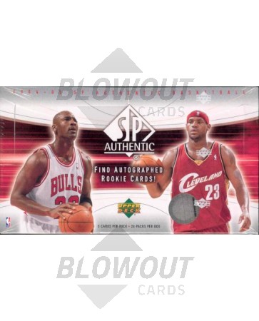 2004/05 Upper Deck SP Authentic Basketball Hobby Box