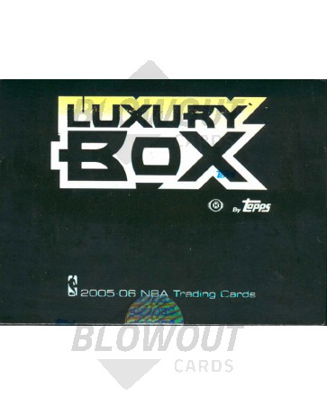 2005/06 Topps Luxury Box Basketball Hobby 10 Box Case