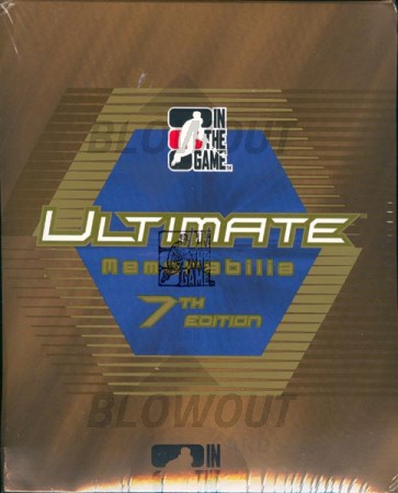 2006/07 In The Game Ultimate Memorabilia 7th Hockey 10 Box Case