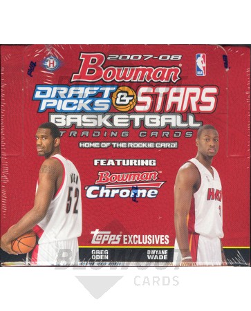 2007/08 Bowman Draft Picks & Stars Basketball Hobby 12 Box Case