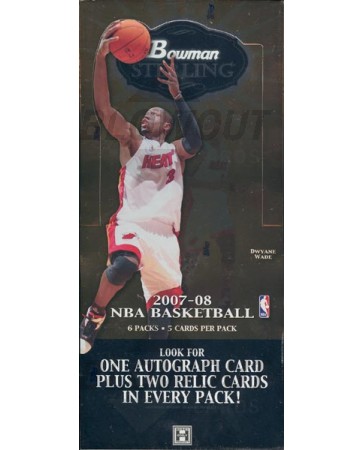 2007/08 Bowman Sterling Basketball Hobby 8 Box Case