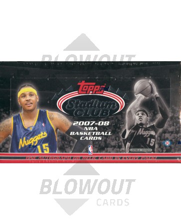 2007/08 Topps Stadium Club Basketball Hobby 12 Box Case