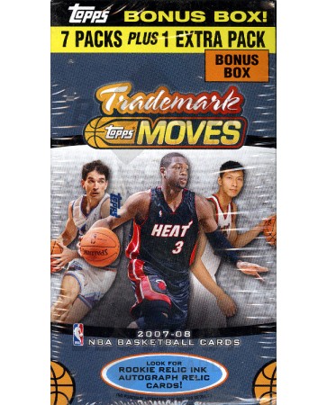 2007/08 Topps Trademark Moves Basketball Blaster Box