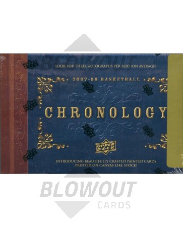 2007/08 Upper Deck Chronology Basketball Hobby 8 Box Case