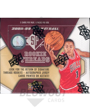 2008/09 Upper Deck SP Rookie Threads Basketball Hobby 8 Box Case