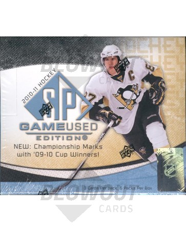 2010/11 Upper Deck SP Game Used Hockey Hobby Box