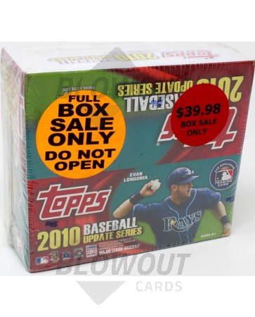 2010 Topps Update Series Baseball Retail Box
