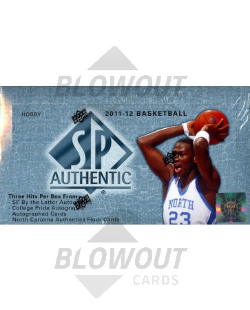 2011/12 Upper Deck SP Authentic Basketball Hobby Box