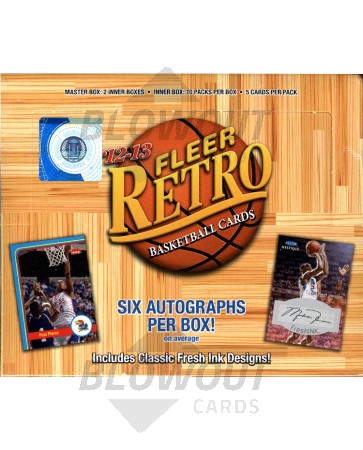 2012/13 Fleer Retro Basketball Hobby 6 Box Case