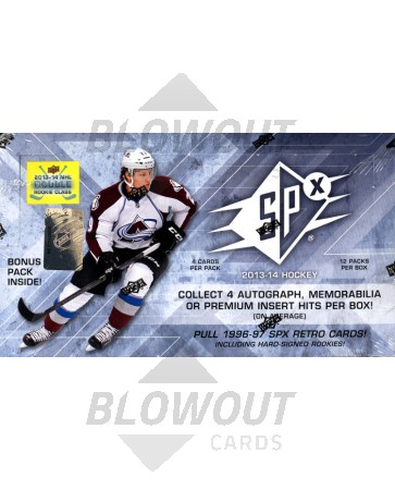 2013/14 Upper Deck SPx Hockey Hobby 6 Box Case