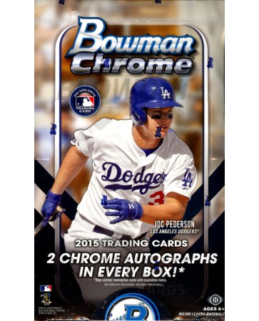 2015 Bowman Chrome Baseball Hobby 12 Box Case