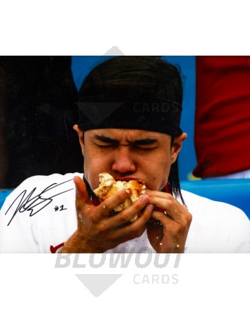 2015 Matt Stonie Ver 1 (Eating Hot Dog) Signed 8x10 Photograph