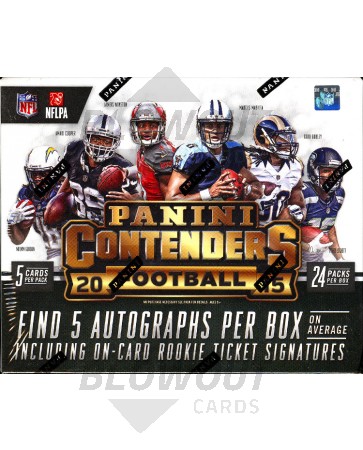 2015 Panini Contenders Football Hobby 12 Box Case