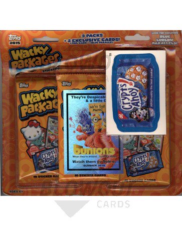 2015 Topps Wacky Packages 3 Pack Blister Pack