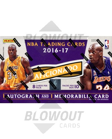 2016/17 Panini Aficionado Basketball Hobby 12 Box Case