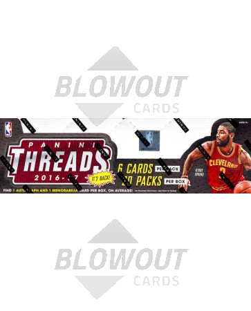 2016/17 Panini Threads Basketball Hobby 20 Box Case