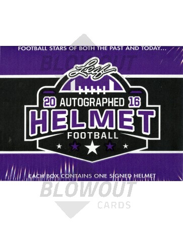 2016 Leaf Autographed Full Sized Helmet Football Box