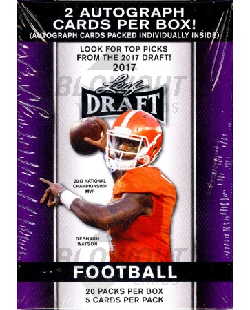 2017 Leaf Draft Football Blaster 20 Box Case