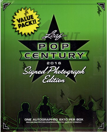 2016 Leaf Pop Century Signed 8x10 Photograph Retail 20 Box Case