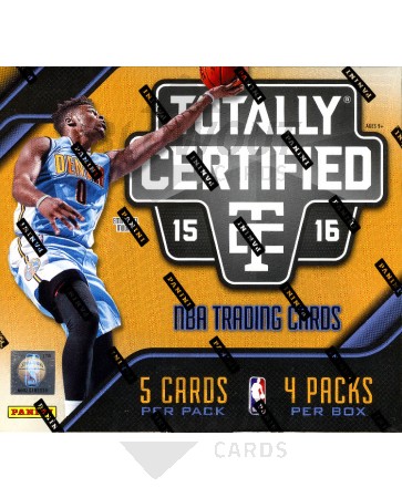 2015/16 Panini Totally Certified Basketball Hobby 15 Box Case